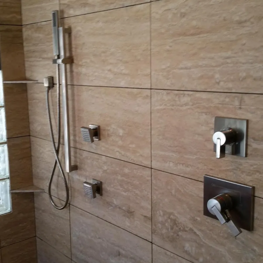 Shower fixture installation for Water Heater Replacement in Massena